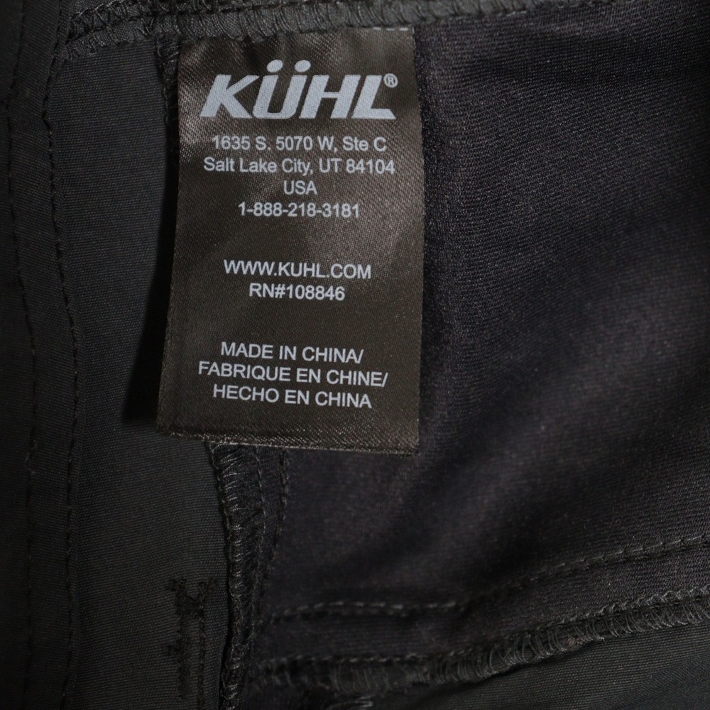 KUHL Voyagr Pants Performance Hiking Black Nylon Travel Women 12 EUC Style 6296 - Picture 4 of 10